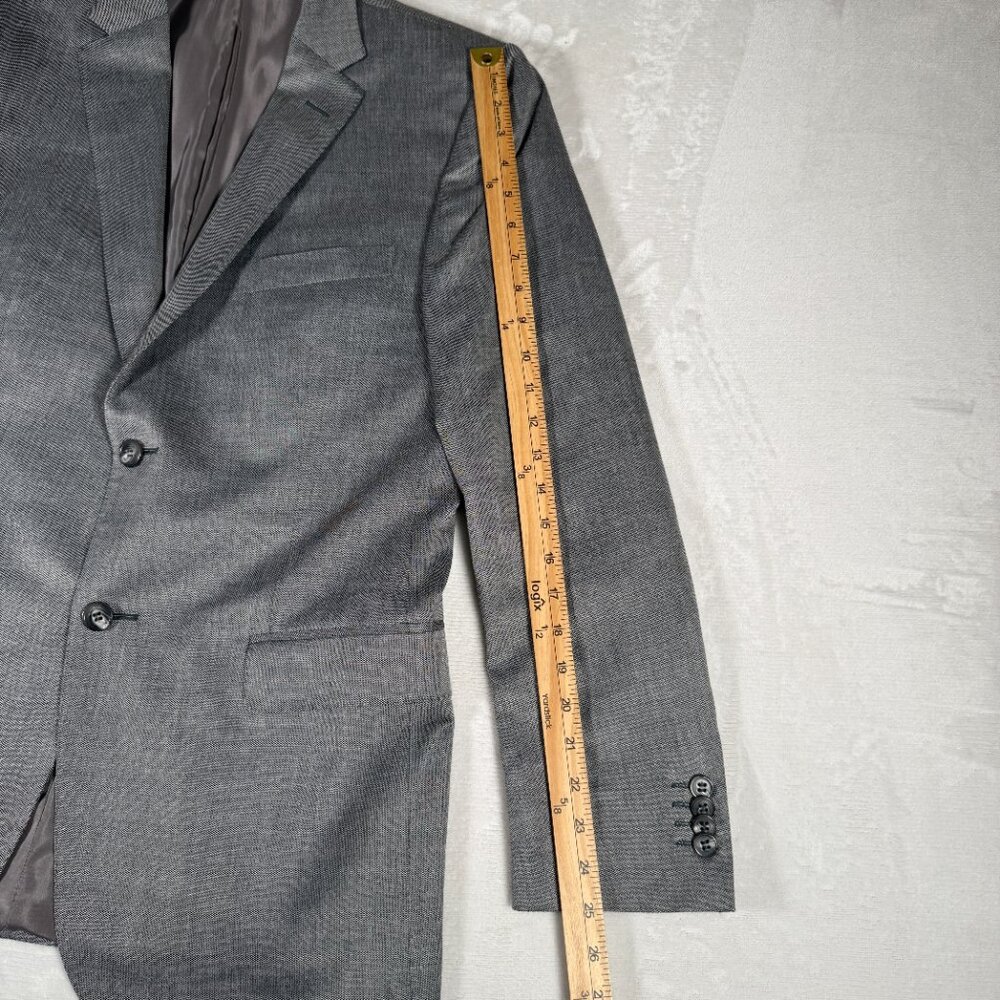 Z Zegna Blazer Men Size 50R Gray Wool Blend City 2-Button Jacket Made Mexico EUC - Picture 2 of 11